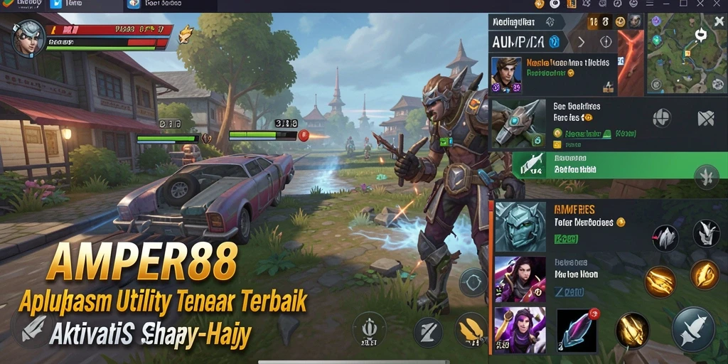 Tampilan antarmuka pengguna AMPER88 yang sederhana dan fungsional.