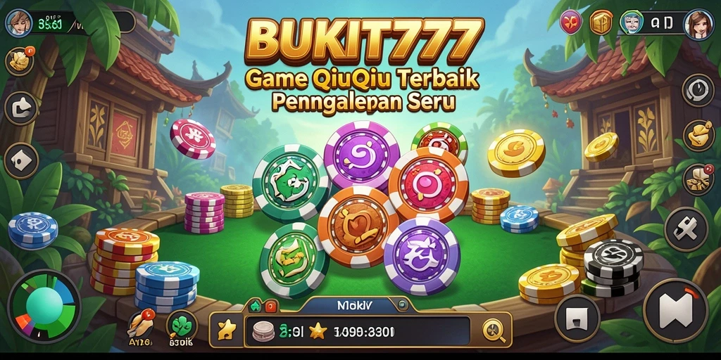 Gameplay BUKIT777 menampilkan aksi seru dalam permainan QiuQiu.