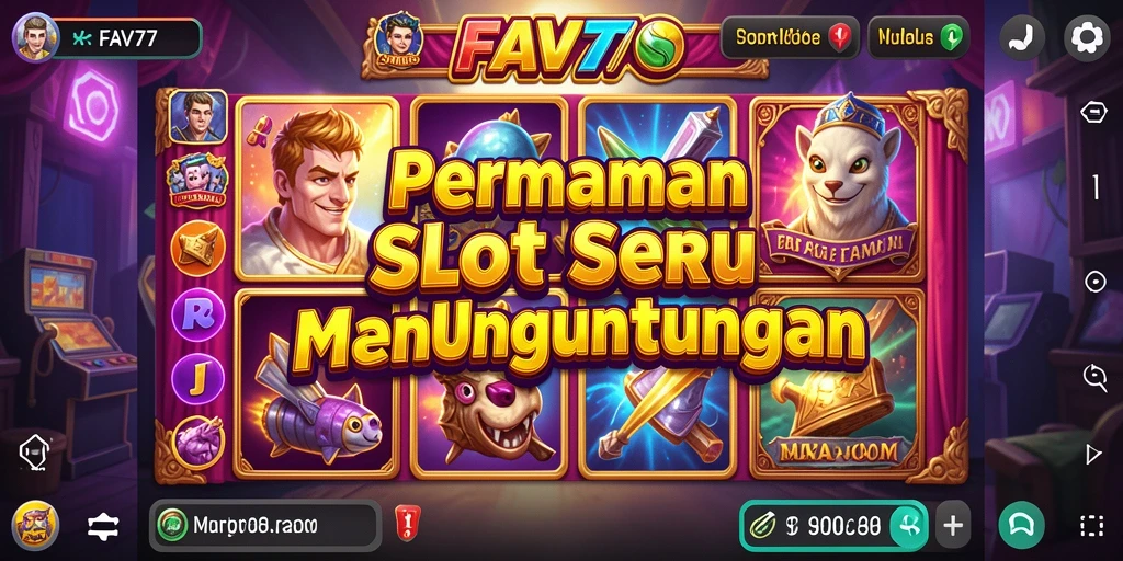 Tampilan gameplay FAV77 yang menggugah selera dan penuh warna.