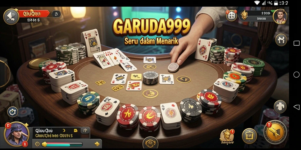 Screenshot yang menunjukkan gameplay seru dalam GARUDA999.