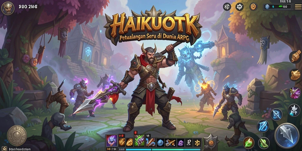 Tampilan gameplay HAIKUOTK yang mengesankan dalam ARPG.