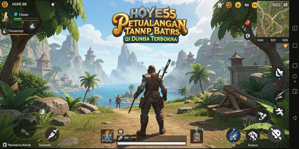Gameplay menarik dari HOYE55 di dunia terbuka yang luas.