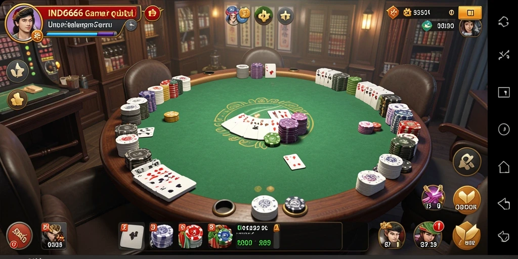 Tampilan screenshot menampilkan gameplay seru QiuQiu di IND666.