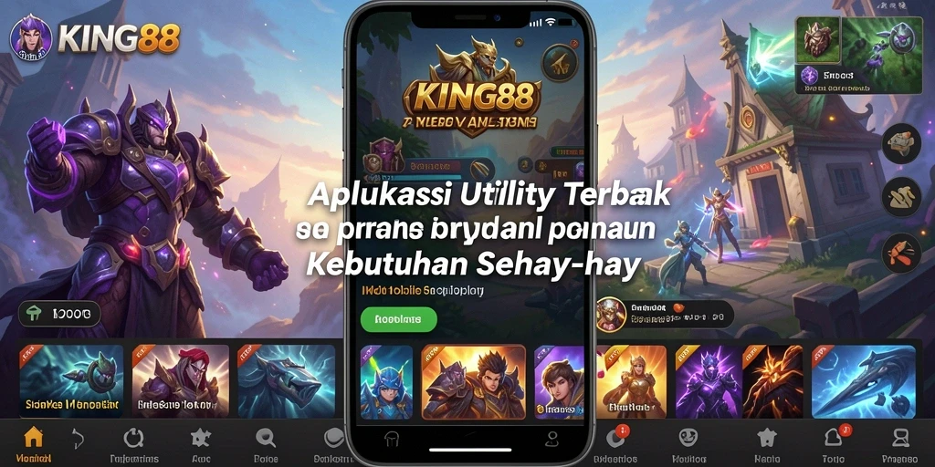 Tampilan utama KING88 dengan berbagai alat utility yang berguna.