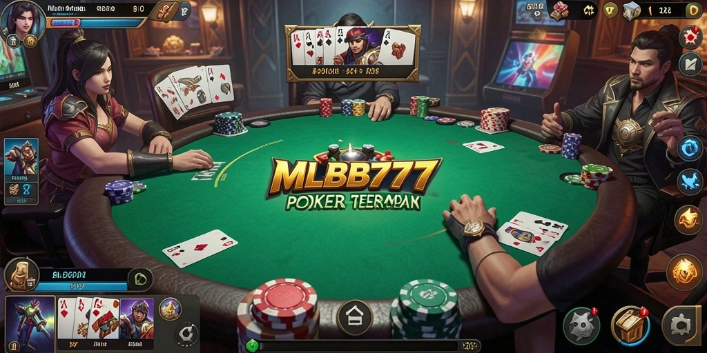 Tangkapan layar gameplay poker MLBB777 yang mendebarkan.