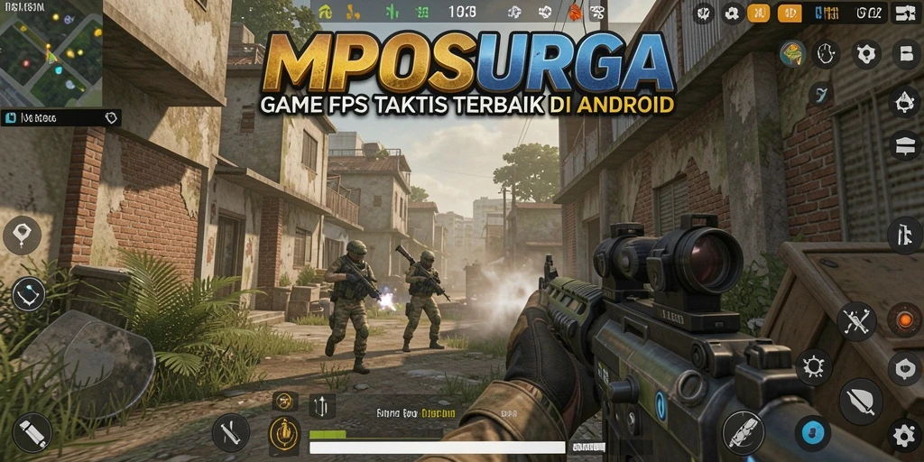 Tangkapan layar dari gameplay MPOSURGA yang penuh aksi FPS.