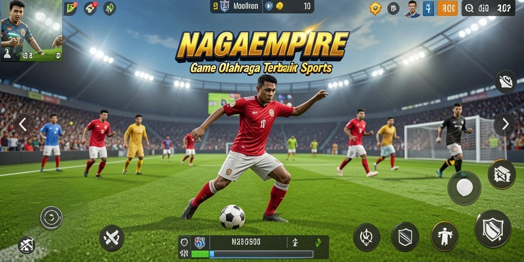 Tampilan gameplay menarik dari NAGAEMPIRE dengan aksi olahraga yang seru.