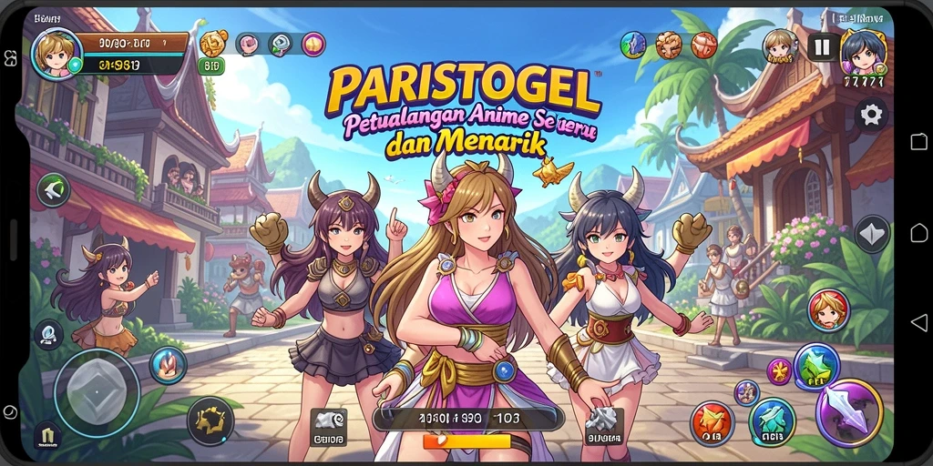 Screenshot menunjukkan karakter utama dalam aksi seru di dunia anime.