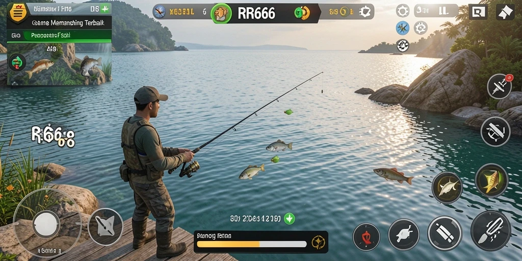 Tangkapan ikan yang luar biasa dalam gameplay RR666.