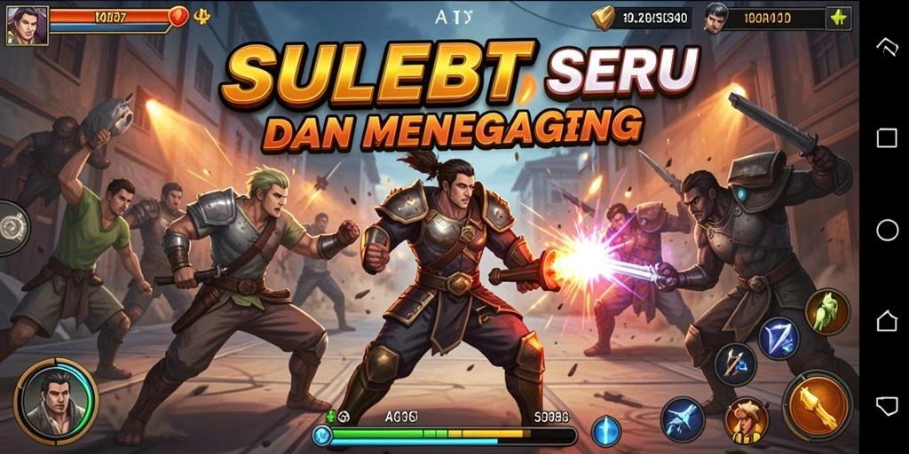 Gameplay SULEBET yang seru dan kompetitif dalam setiap pertarungan.