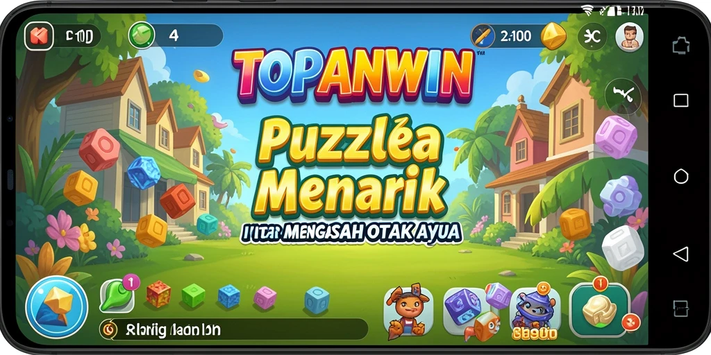 Tampilan gameplay menarik dari game Puzzle TOPANWIN