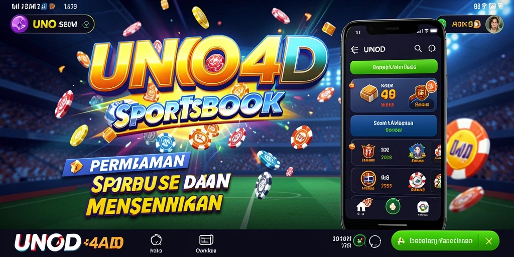 Tampilan menarik dari gameplay taruhan olahraga di UNO4D.