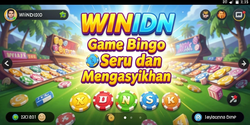 Tampilan gameplay seru Bingo di WINIDN dengan interaksi pemain.