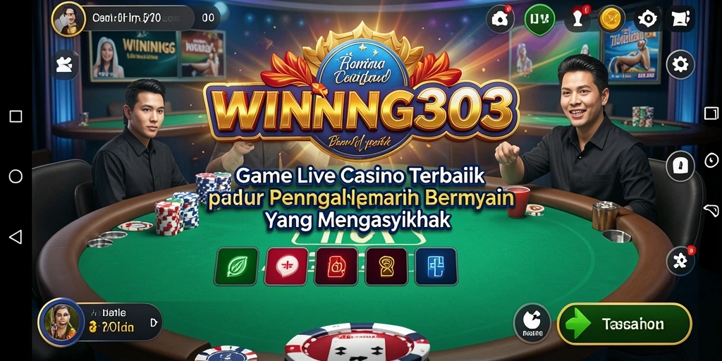 Gameplay Live Casino di <strong>WINNING303</strong> menampilkan dealer langsung dan suasana yang mengasyikkan.