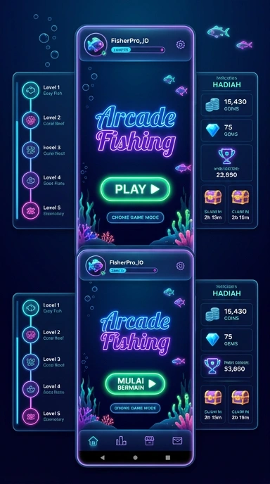 Tampilan utama aplikasi kitawd dengan berbagai pilihan APK.